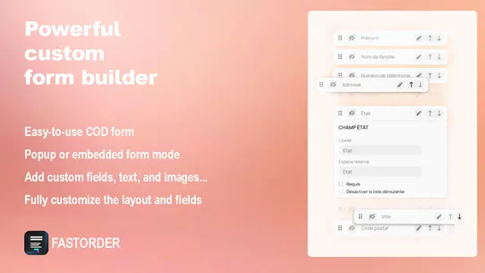 FastOrder ‑ COD Form &amp; Upsells screenshot