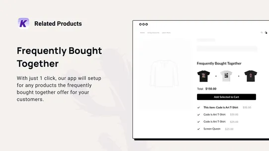 K: Cross Sell Related Products screenshot