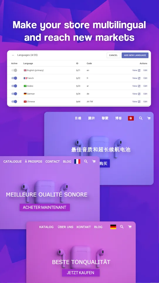 langify ‑ translate your store screenshot