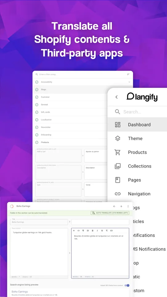 langify ‑ translate your store screenshot