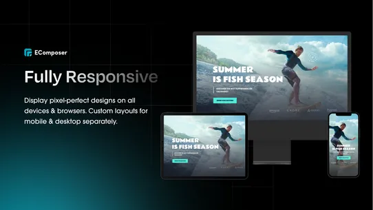 EComposer Landing Page Builder screenshot