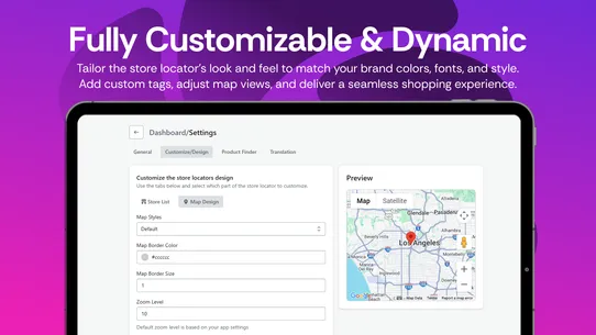 RP ProMap ‑ Store Locator screenshot