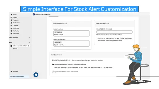 iAlert ‑ Low Stock Alert screenshot