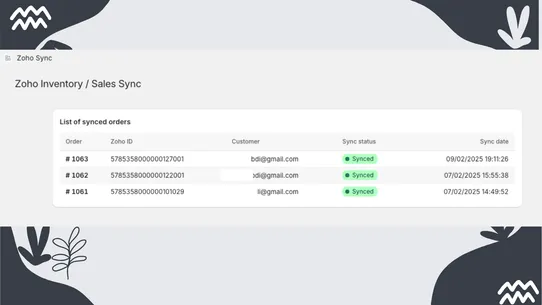 Zohra | Sales Sync to Zoho screenshot