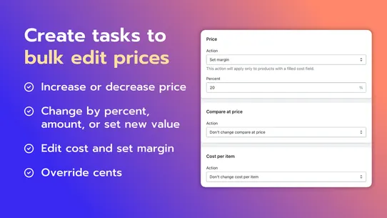 Platmart: Bulk Price Editor screenshot