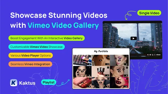 K: Vimeo Video Gallery screenshot