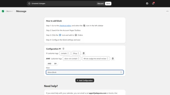 Account Pages Toolbox screenshot