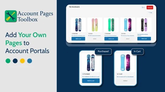 Customer Account Pages Toolbox screenshot