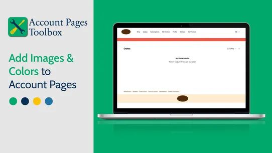 Customer Account Pages Toolbox screenshot