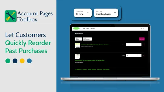 Customer Accounts Toolbox screenshot