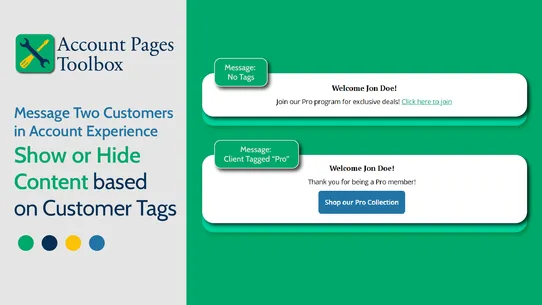 Customer Accounts Toolbox screenshot