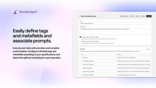 WunderAgent: AI Customer Tags screenshot