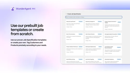 WunderAgent: AI Customer Tags screenshot
