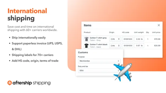 AfterShip Shipping + Labels screenshot