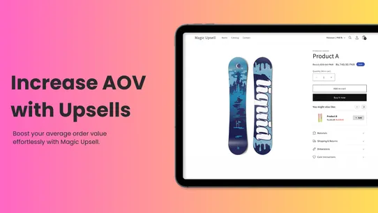 Magic Upsell &amp; Cross Sell screenshot