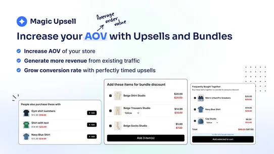 Magic Upsell &amp; Cross Sell screenshot
