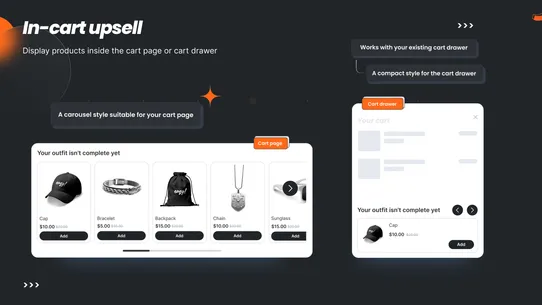 Upsell &amp; Cross Sell — Selleasy screenshot