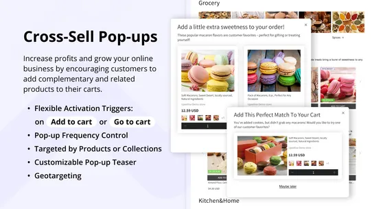 Searchanise Upsell Cross‑sell screenshot