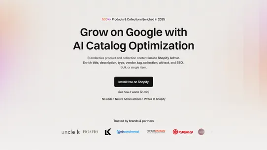AI Product Description &amp; SEO screenshot