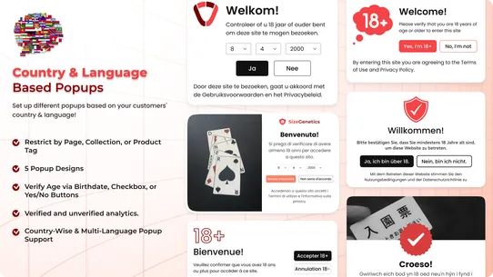 AgeX ‑ age verification popup screenshot