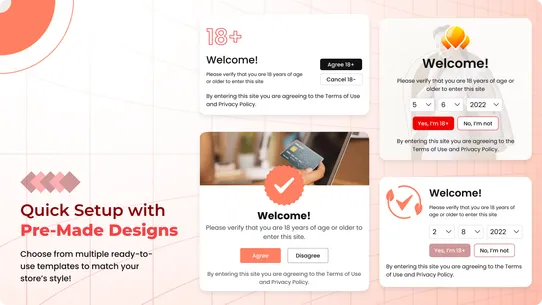 AgeX ‑ age verification popup screenshot