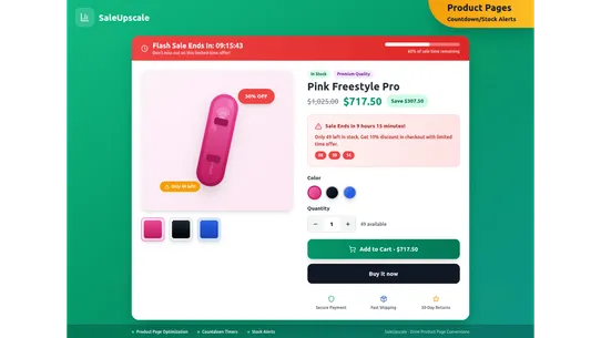 Upsell with Saleupscale screenshot