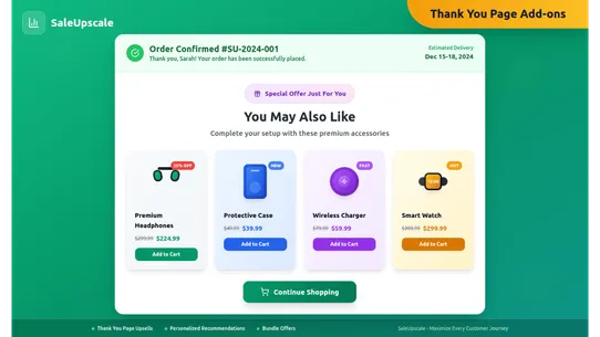 Upsell with Saleupscale screenshot