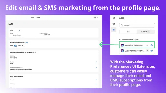 AL CustomerMetaSync screenshot
