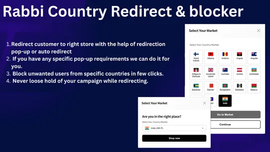 Rabbi country redirect &amp; block screenshot