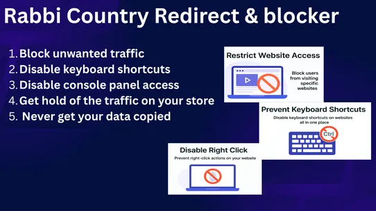 Rabbi country redirect &amp; block screenshot