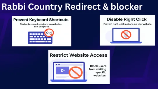 Rabbi country redirect &amp; block screenshot