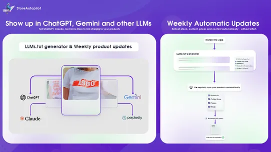 StoreAutopilot: SEO &amp; LLMs.txt screenshot