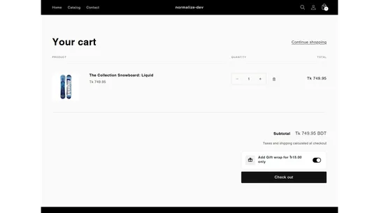 Normalize Gift Wrap &amp; Message screenshot
