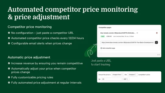 Lurk Competitor Price Tracking screenshot