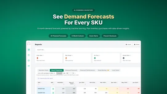 Forthcast Inventory Management screenshot