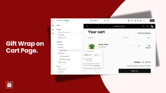 PAL ‑ Gift Wrap, Gift Note screenshot
