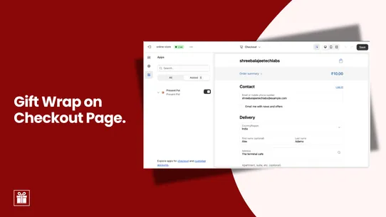 PAL ‑ Gift Wrap, Gift Note screenshot