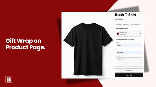 PAL ‑ Gift Wrap, Gift Note screenshot