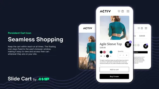 AMP ‑ Slide Cart Drawer screenshot