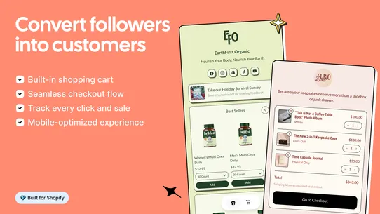 LinkShop ‑ Link in Bio Shop screenshot