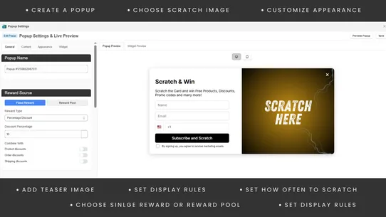 Scratch &amp; Win Email PopUps •AS screenshot