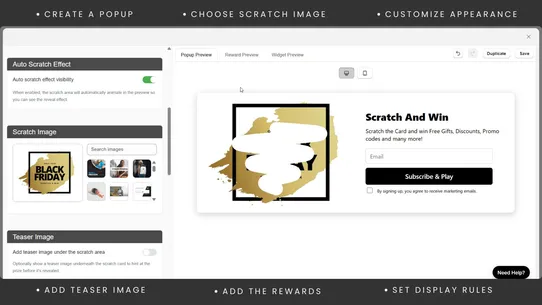 Scratch &amp; Win Email PopUps •AS screenshot