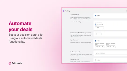 Daily Deals ‑ Sales Manager screenshot