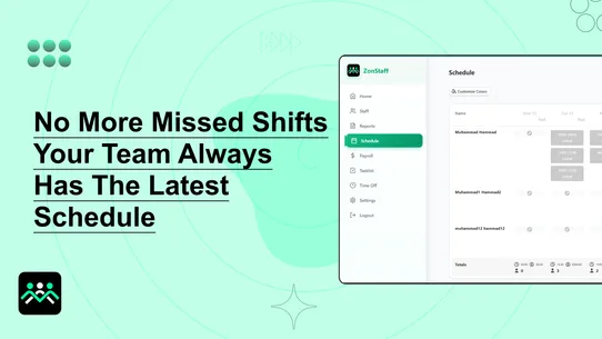 POS Clock In ‑Staff Management screenshot