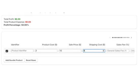 PROFITX | CALCULATOR screenshot