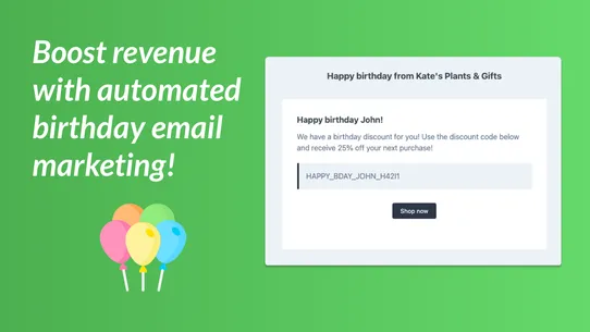 Happy Birthday Marketing screenshot