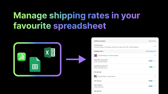 MatrixRates Import/Export screenshot