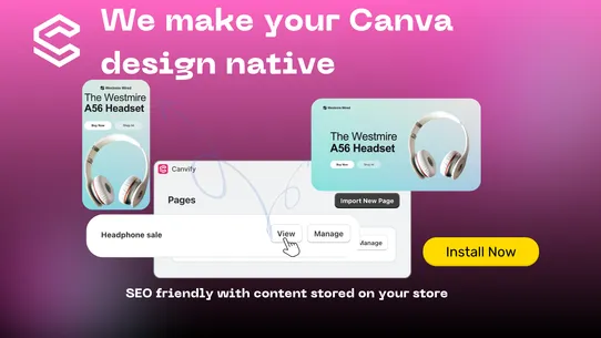 Canvify ‑ Canva Page Builder screenshot