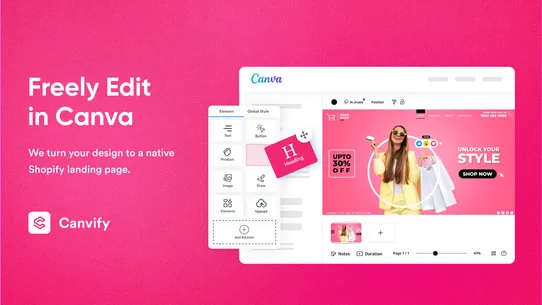 Canva Page Builder ‑ Canvify screenshot