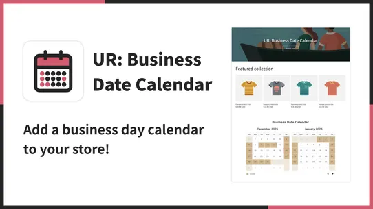 UR: Business Date Calendar screenshot
